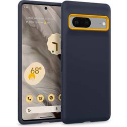 Spigen Pixel 7 Case (2022) Caseology [Nano Pop] Silicone Feel Case Blueberry Navy